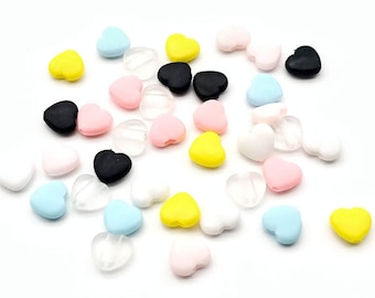 Cord Locks Soft Silicone Toggles for Drawstrings Elastic Stoppers Elastic Stopper - Heart Shaped