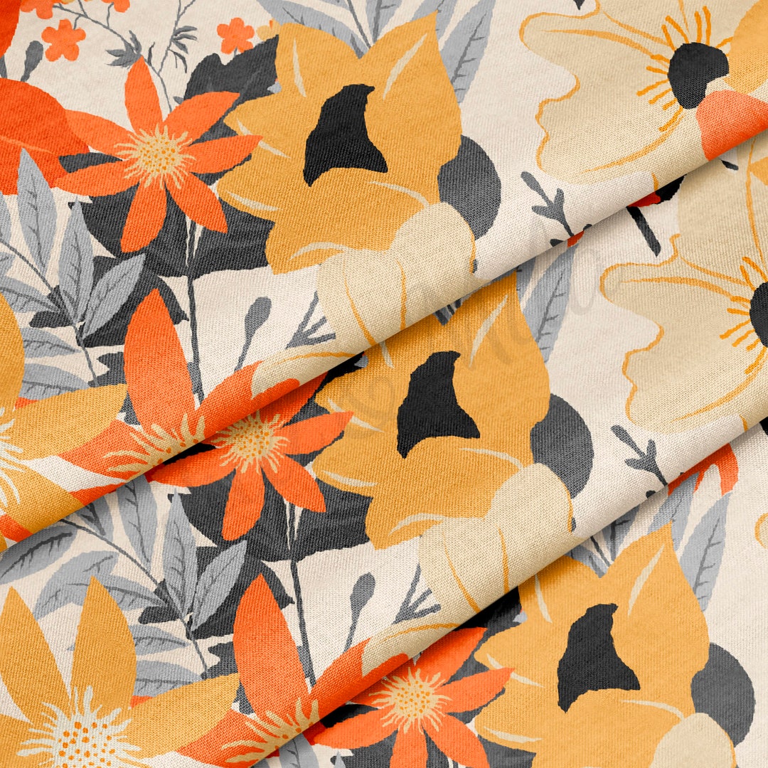 100% Cotton Fabric by the Yard Printed in USA Cotton Sateen - Cotton ...