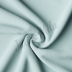 Pastel blue Liverpool Bullet Textured Fabric by the yard 4 Way Stretch Solid-Strip Half Yard Thick Knit Jersey Liverpool Fabric forBows