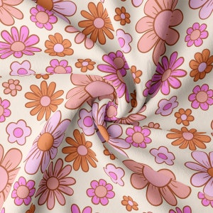 DBP Fabric Doppelt Gebürsteter Polyester Stoff Schüttgut DBP Jersey Dehnbarer Weicher Polyester Stretch Stoff DBP2276 Floral