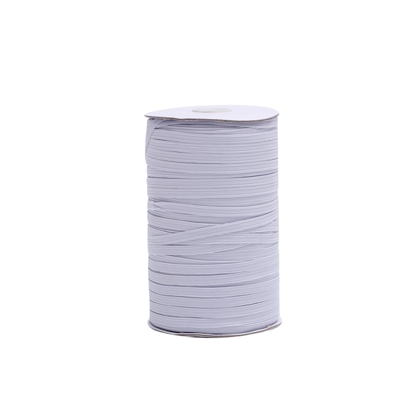 White 1/4 Inch Elastic for Sewing Face Mask Skinny Elastic by the Yard Thin  Braided Elastic 6mm Elastic Band Rope Cord Flat Flat Strap 