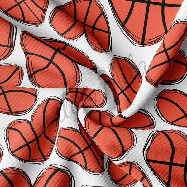 Basketball Print Fabric Etsy