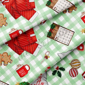 Christmas Liverpool Bullet Textured Fabric AC200