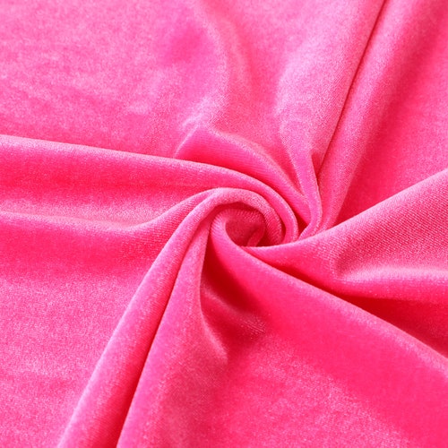 Stretchy Velvet Fabric by the Yard Stretch Fabrics Polyester Etsy