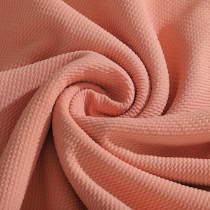 Dusty Pink  Liverpool Bullet Textured Fabric by the yard 4 Way Stretch Solid - Strip Half Yard Thick Knit Jersey Liverpool Fabric for Bows