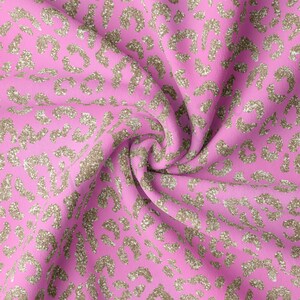 DBP Fabric Double Brushed Polyester Fabric by the Yard DBP Jersey Stretchy Soft Polyester Stretch Fabric DBP2574 Cheetah Leopard