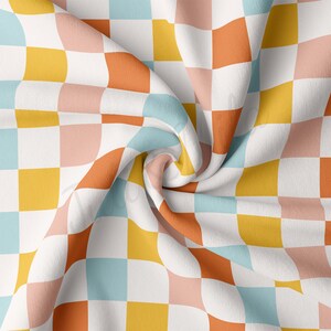 DBP Fabric Double Brushed Polyester Fabric by the Yard DBP Jersey Stretchy Soft Polyester Stretch Fabric DBP2523 Check