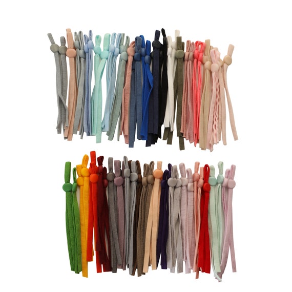 Elastic for Sewing Masks Adjustable Pre Cut Elastic for Face Mask Ear Loops Elastic for Masks Soft Elastic for mask Elastic with Stopper