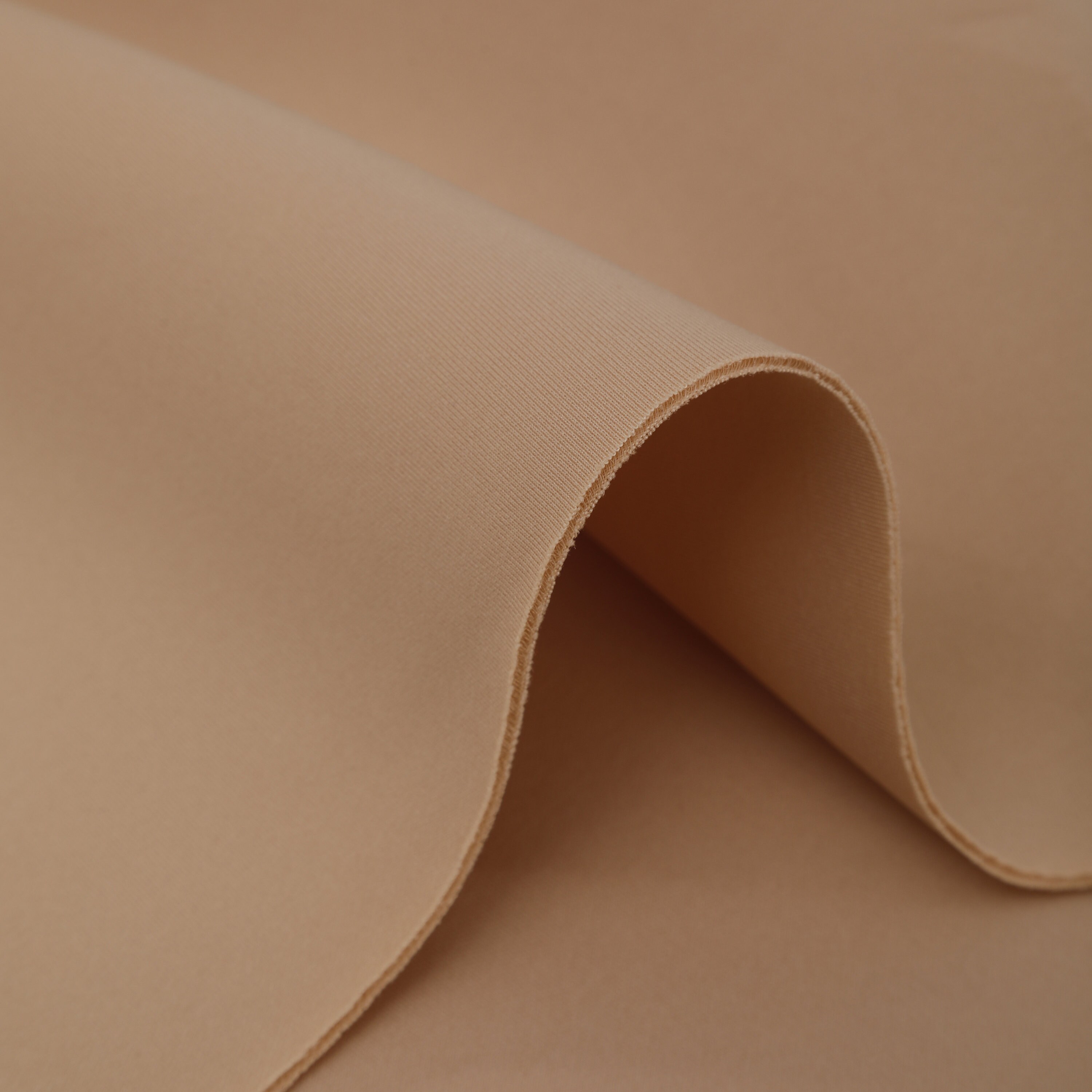 Beige Super Techno Scuba Neoprene Fabric by the Yard Stretch