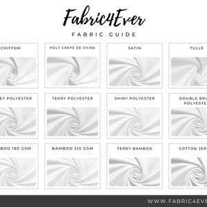 a white fabric pattern with the text fabricter fabric guide