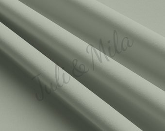 Tela de poliéster doblemente cepillada color salvia del desierto, cortada a medida. Tela elástica de poliéster suave tipo jersey DBP, 1 yarda.