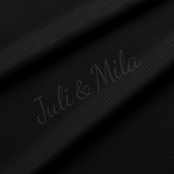 Black stretch best sale knit fabric