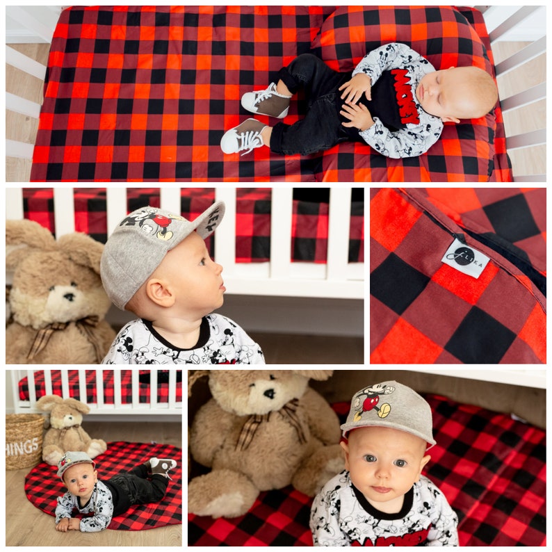 Burp Cloths Boy Woodland Nursery Decor for Boys Buffalo Plaid Deer Antlers Arrows Collection Cotton Minky Baby Burp Cloth