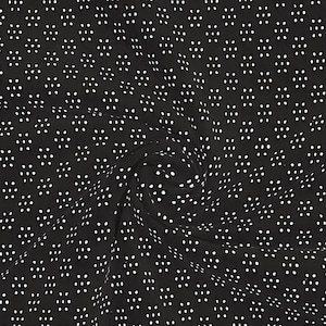 Eyelet Fabric by the yard, Floral Knit Eyelet Fabric, Eyelet Stretchy Fabric, Eyelet Polyester Spandex 60 inches wide Black