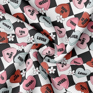 Liverpool Bullet Textured Fabric by the yard 4Way Stretch Solid Strip Thick Knit Jersey Liverpool Fabric AA2306 Valentine&#39;s Day