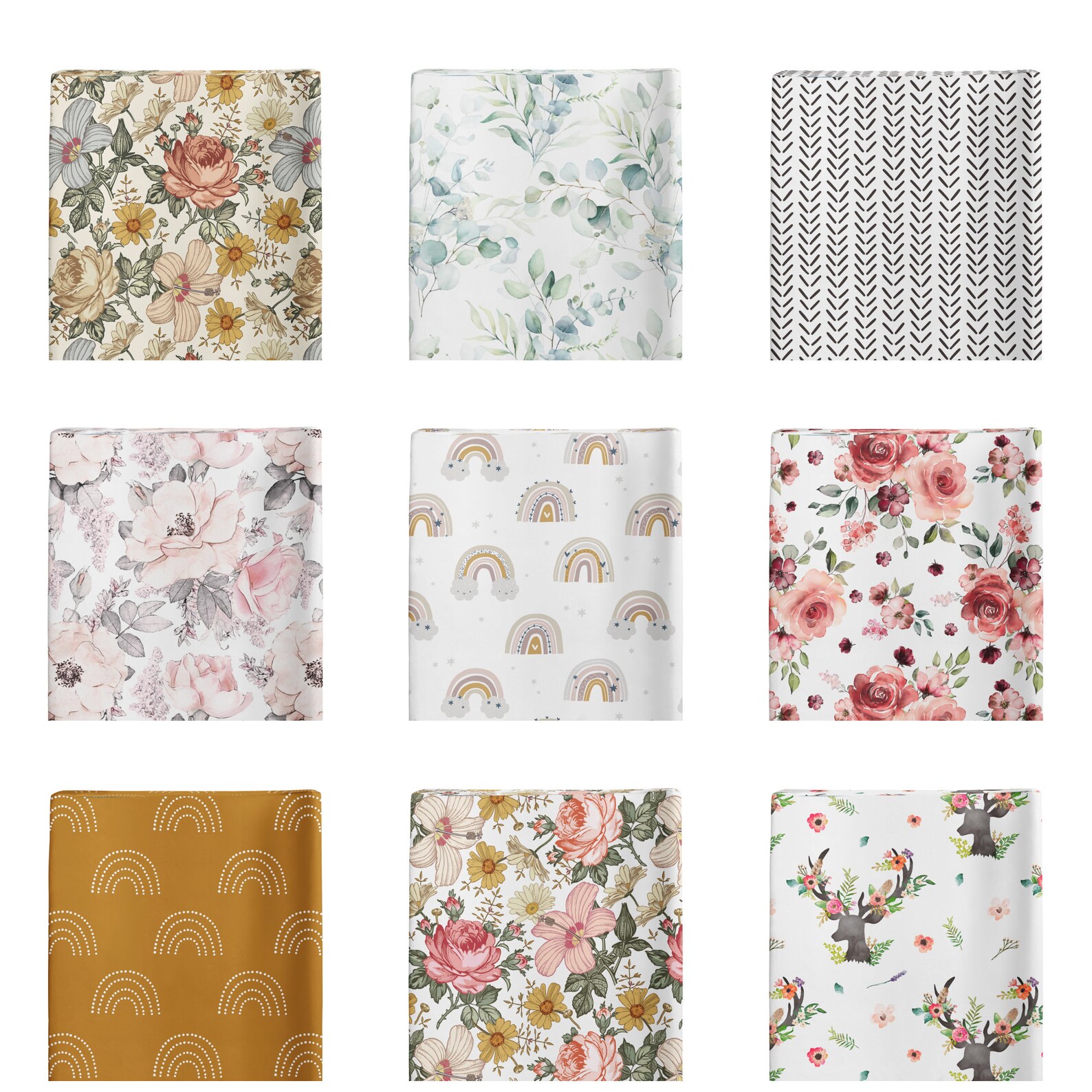 Changing Pad Cover Girl Baby Changing Table Covers Black Etsy