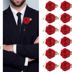 Bruiloft corsages, wijn bloem revers speld, revers speld, revers speld, bruiloft revers speld, mannen revers speld, revers bloem, gift, mannen revers