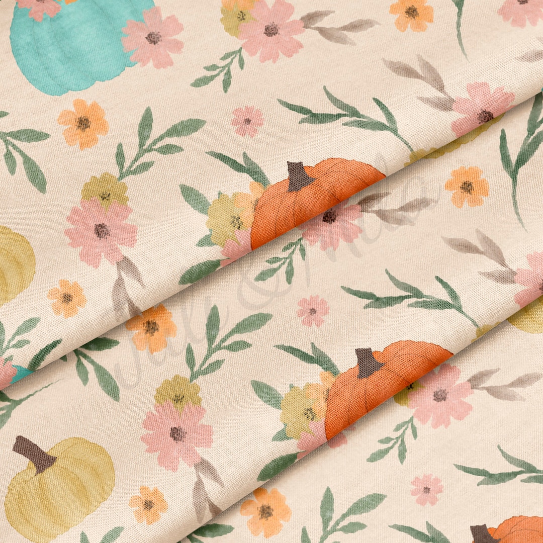 Fall Autumn Halloween 100% Cotton Fabric by the Yard Printed in USA ...