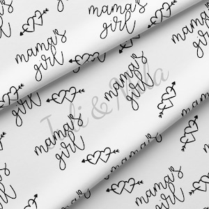 DBP Fabric Double Brushed Polyester Fabric by the Yard DBP Jersey Stretchy Soft Polyester Stretch Fabric  1 Yard Mommysgirl2 Mama&#39;s Girl