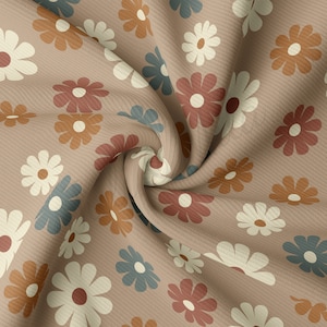 Rib Knit Fabric by the Yard Ribbed Jersey Stretchy Soft Polyester Stretch Fabric 1 Yard RBK1956