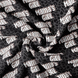 Mama&#39;s Girl Printed Liverpool Bullet Textured Fabric by the yard 4Way Stretch Solid Strip Thick Knit Jersey Liverpool Fabric AA1447