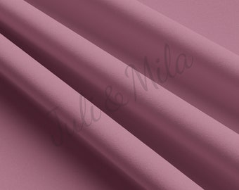 Paarse, dubbel geborstelde polyester stof op maat gesneden DBP-jersey rekbare zachte polyester stretchstof 1 meter