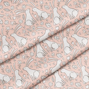 100% Cotton Fabric By the Yard Printed in USA Cotton Sateen -  Cotton CTN2386 Easter