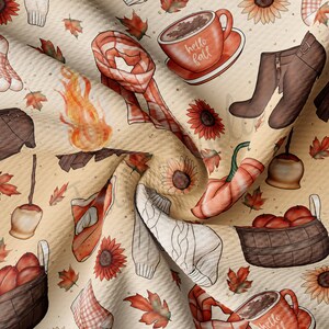 Fall AutumnLiverpool Bullet Textured Fabric by the yard 4Way Stretch Solid Strip Thick Knit Jersey Liverpool Fabric  AA786