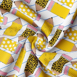 Back to School Bullet Liverpool Bullet Textured Fabric by the yard 4Way AA823