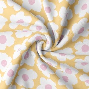 DBP Fabric Doppelt Gebürsteter Polyester Stoff Schüttgut DBP Jersey Dehnbarer Weicher Polyester Stretch Stoff DBP646 Floral