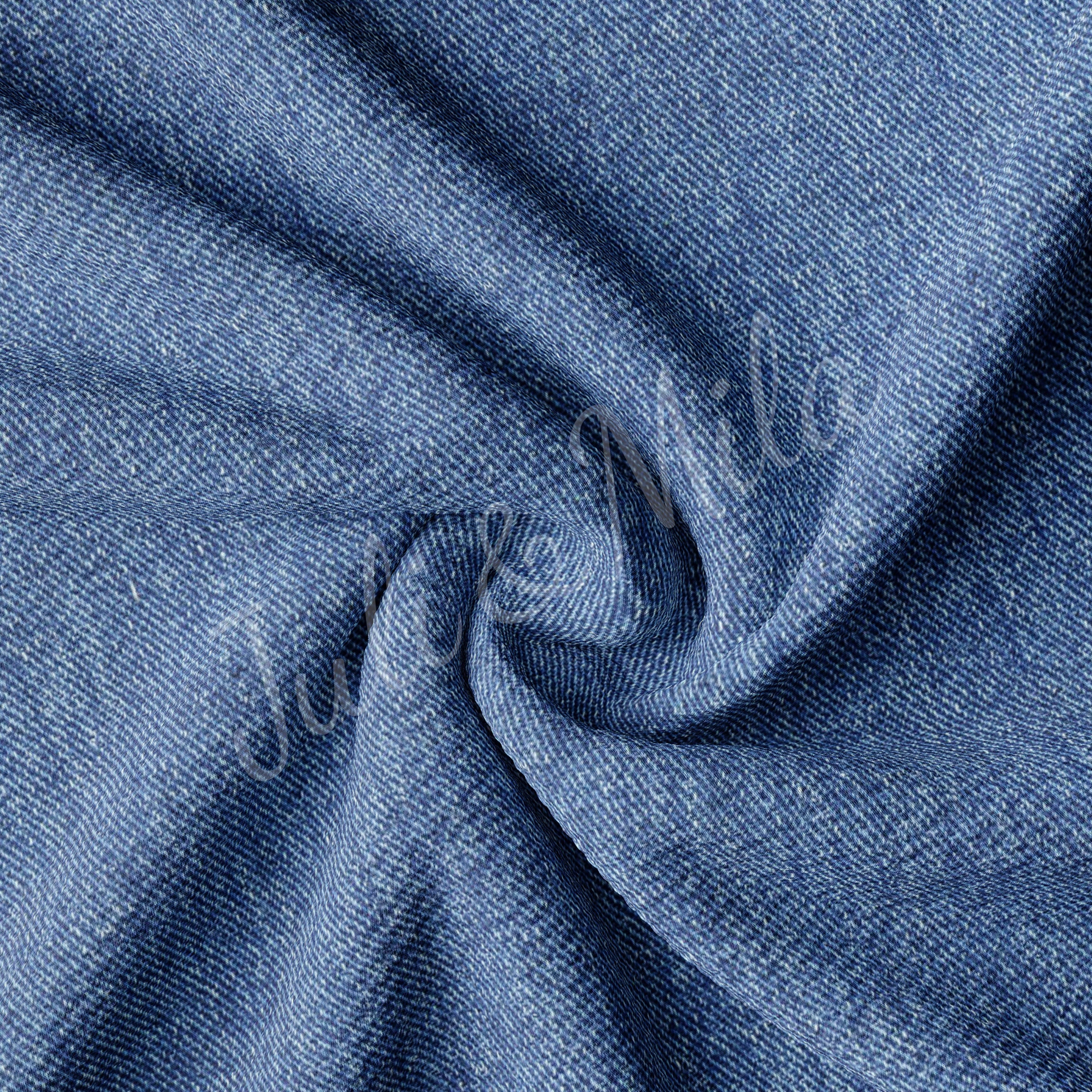 Jeans Printed Liverpool Bullet Textured Fabric by the yard 4 Way Stre…