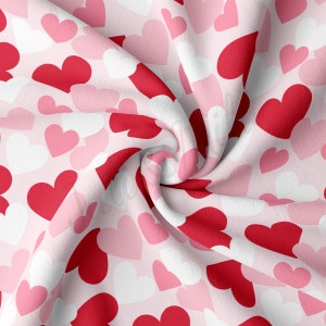 DBP Fabric Double Brushed Polyester Fabric by the Yard DBP Jersey Stretchy Soft Polyester Stretch Fabric DBP2278 Valentine&#39;s Day