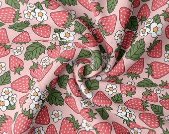 DBP-stof, dubbel geborstelde polyester stof, op maat gesneden DBP-jersey rekbare aardbeienstretchstof 1,6 meter DBP3145