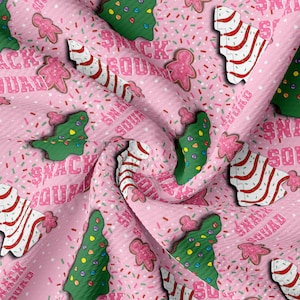 Tissu Liverpool Bullet, impression de Noël par mètre Tissu Liverpool en tricot épais à bandes unies, extensible dans 4 directions AA2148