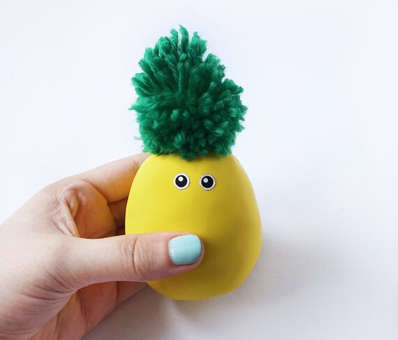 pineapple stress ball