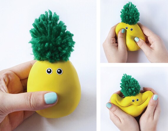 pineapple stress ball