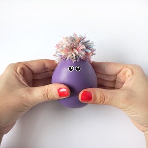 Kids gift, Funny gifts, Nursery, Stress Ball,  Kids Room Decor, Kawaii, Softie, Unique kids gift, Handmade toys, Purple, Colorful, Pastel