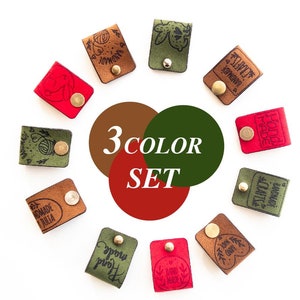 3 Color Set, Custom Labels for Handmade Items, Knitting Tags, Personalized tags for handmade items, Labels for Quilts, Tags for Baby Clothes