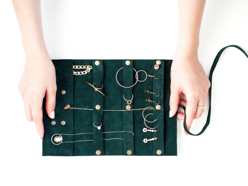 Travel Jewelry Organizer Custom Jewellery Case Leather Etsy