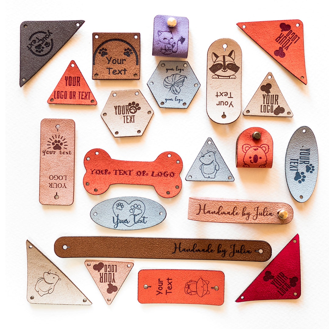 Leather Tags for Handmade Items, Tags for Handmade Items, Labels for