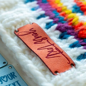 Knitting branding labels, Custom Crochet labels, Personalized Labels for Beanies, Knitting project labels, Personalized Yarn Labels