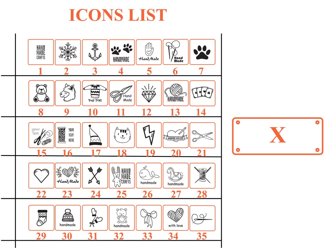 Sewing Name Tags for Handmade Items Custom Labels Etsy