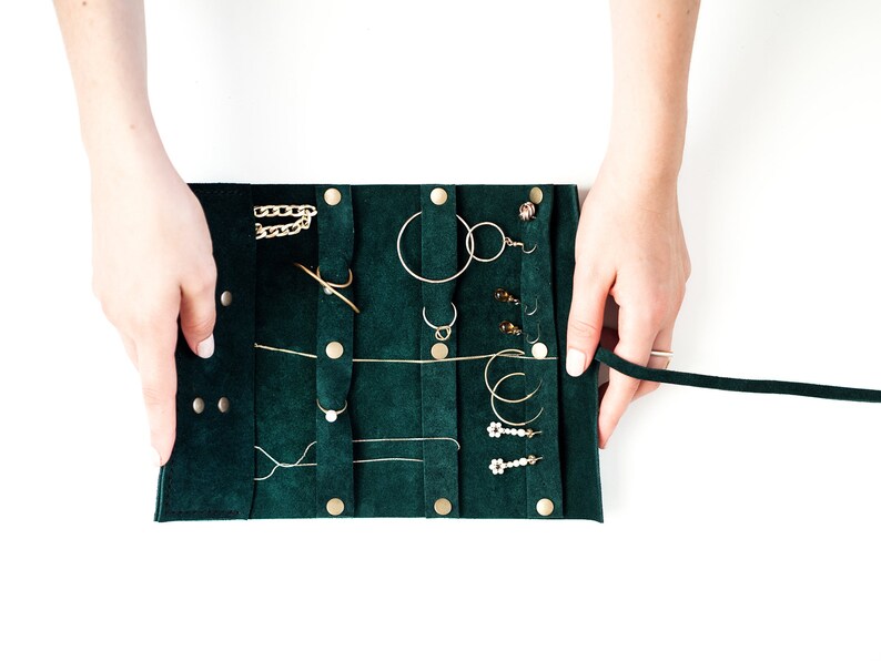 Travel Jewelry Organizer Custom Jewellery Case Leather Etsy