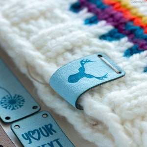 Personalized knitting labels, Custom knitting labels, Personalized Labels for Beanies, Knitting project labels, Personalized Yarn Labels