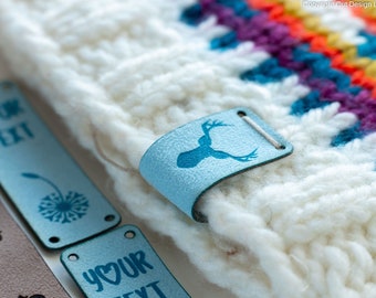 Personalized knitting labels, Custom knitting labels, Personalized Labels for Beanies, Knitting project labels, Personalized Yarn Labels