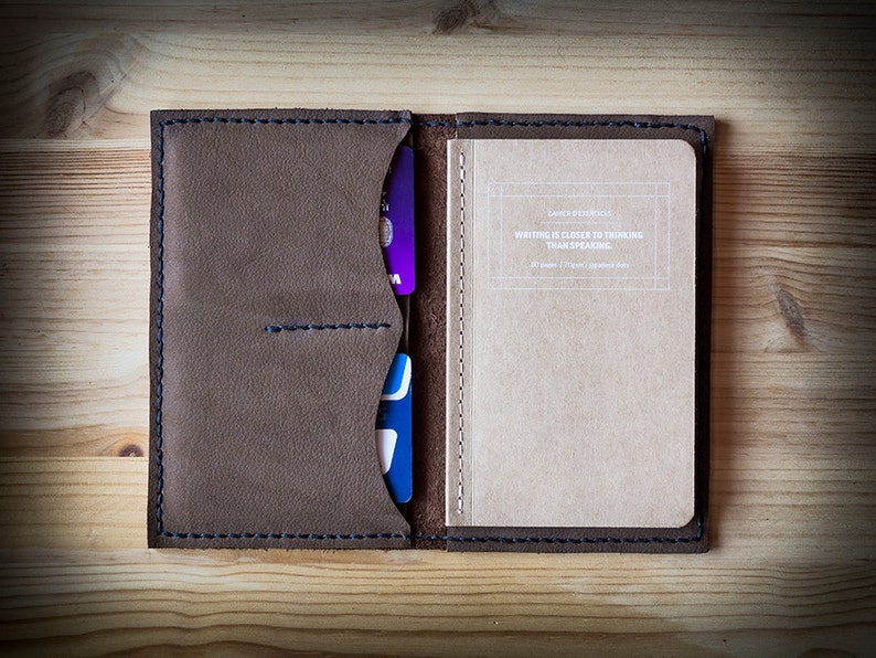 Personalized Leather Notebook Leather Passport Field Notes Etsy
