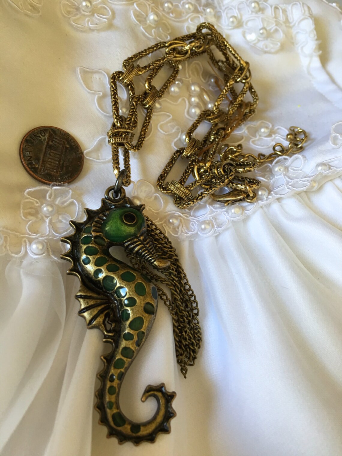 Parrot Seahorse Necklace