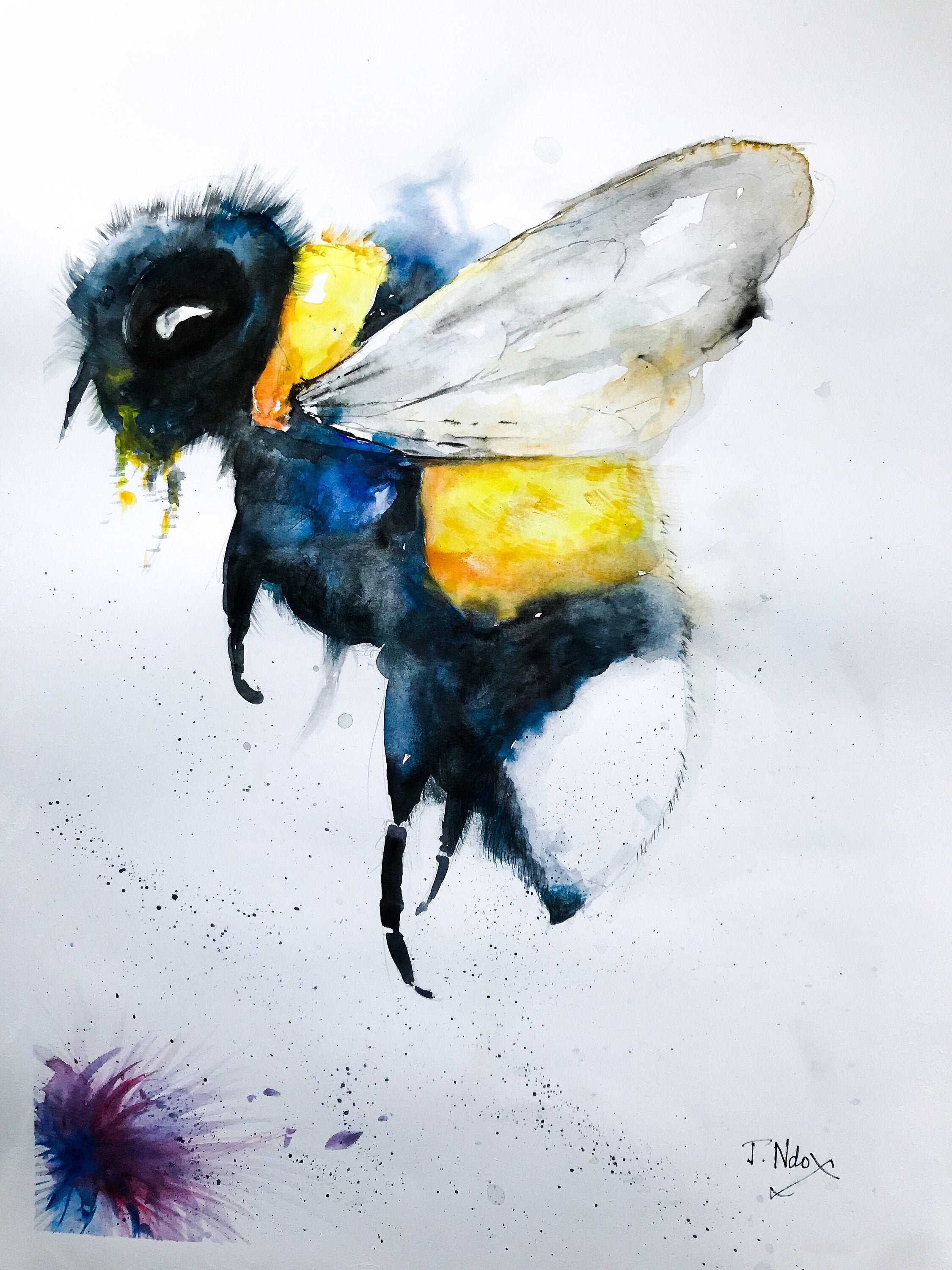 Bumble Bee Art Prints - Etsy