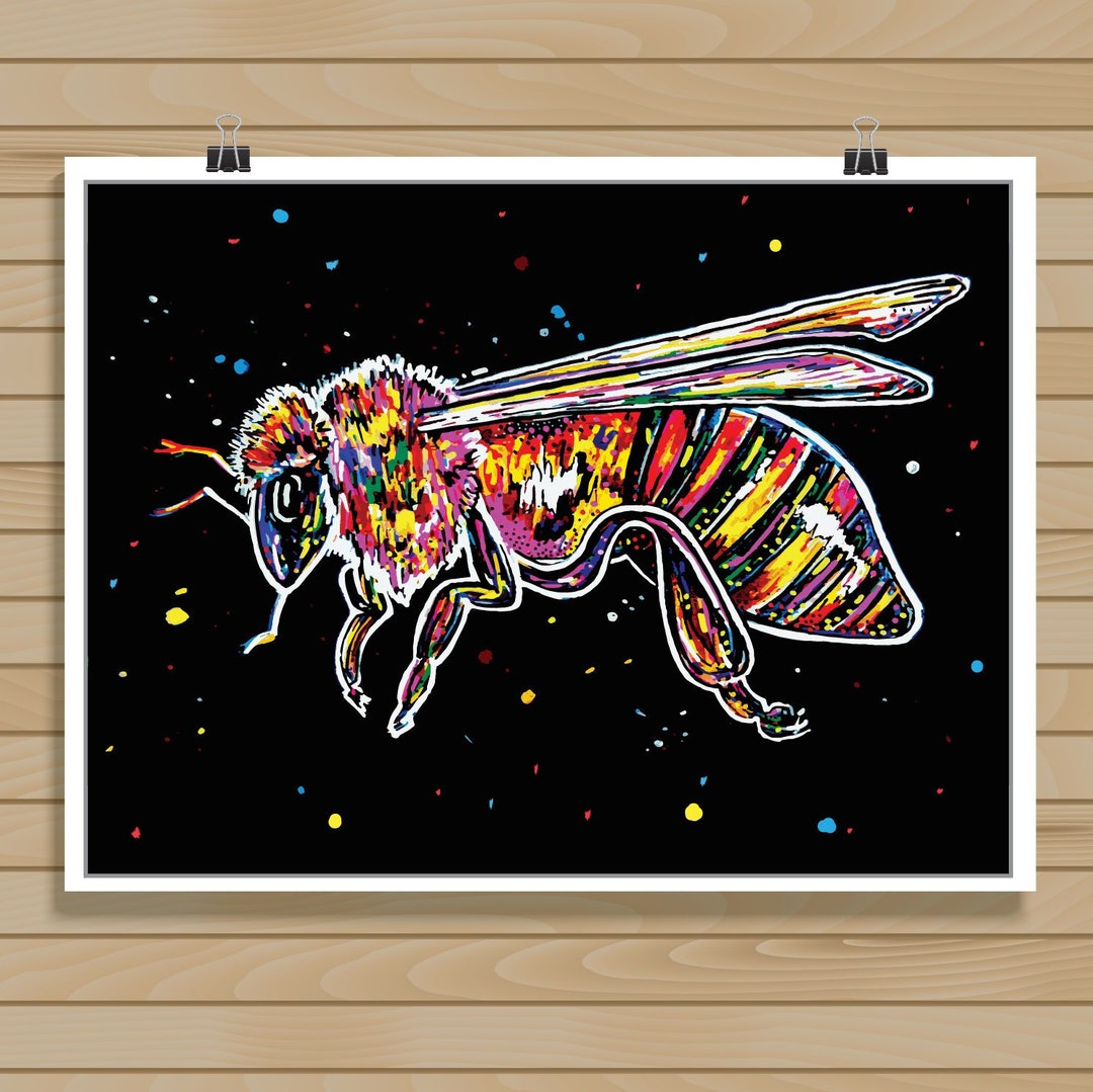 The Rumble Bee; Original Bumblebee Print From Missoula, Montana