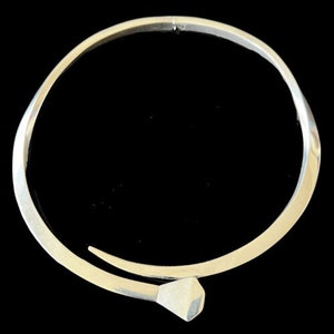 William Spratling Taxco Mexico 925 Silver Modernist Nail Collar Necklace 98g